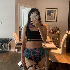 Blue and purple tutu